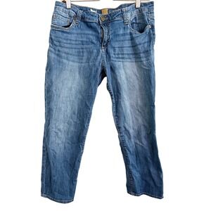 KUT From The Kloth Bardot‎ Skinny Boy Jeans Women's Size 10 Blue Denim